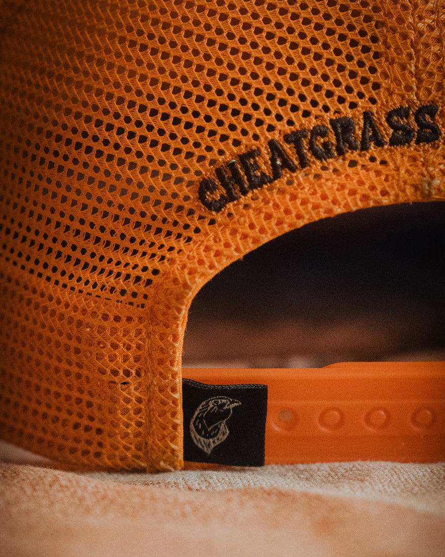 Blaze Orange Mesh Hat