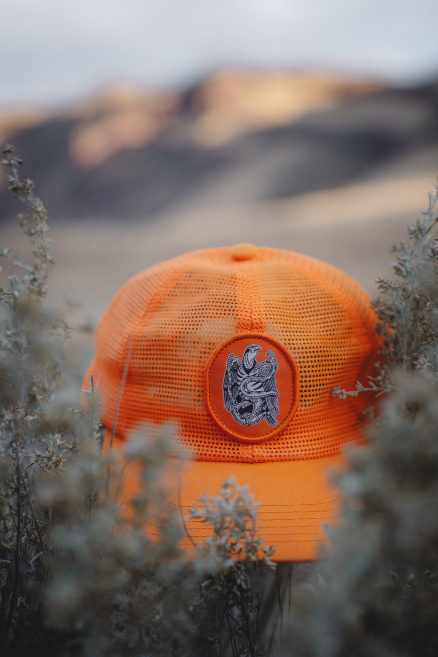 Blaze Orange Mesh Hat