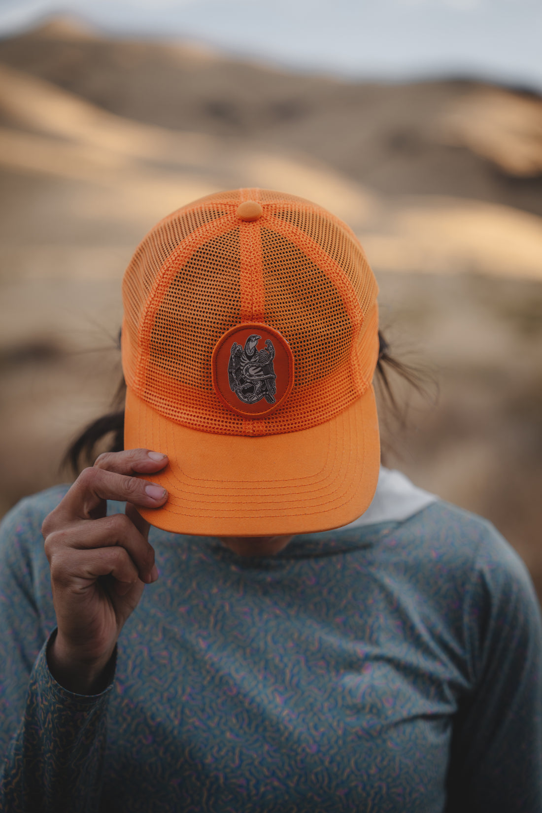 Blaze Orange Mesh Hat