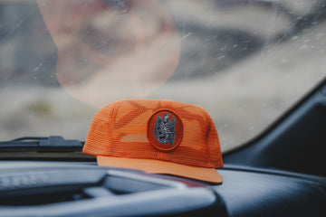 Blaze Orange Mesh Hat