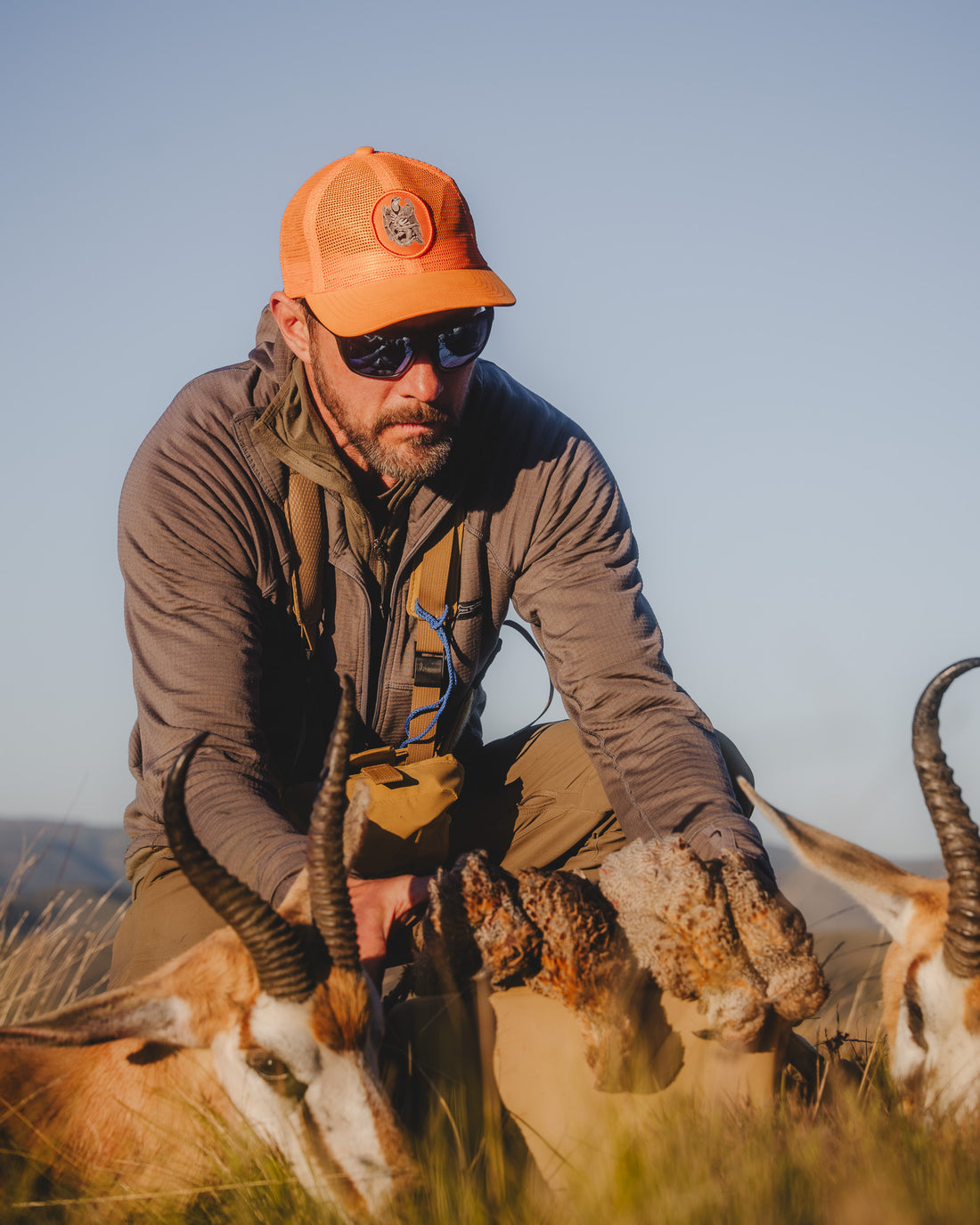 Blaze Orange Mesh Hat